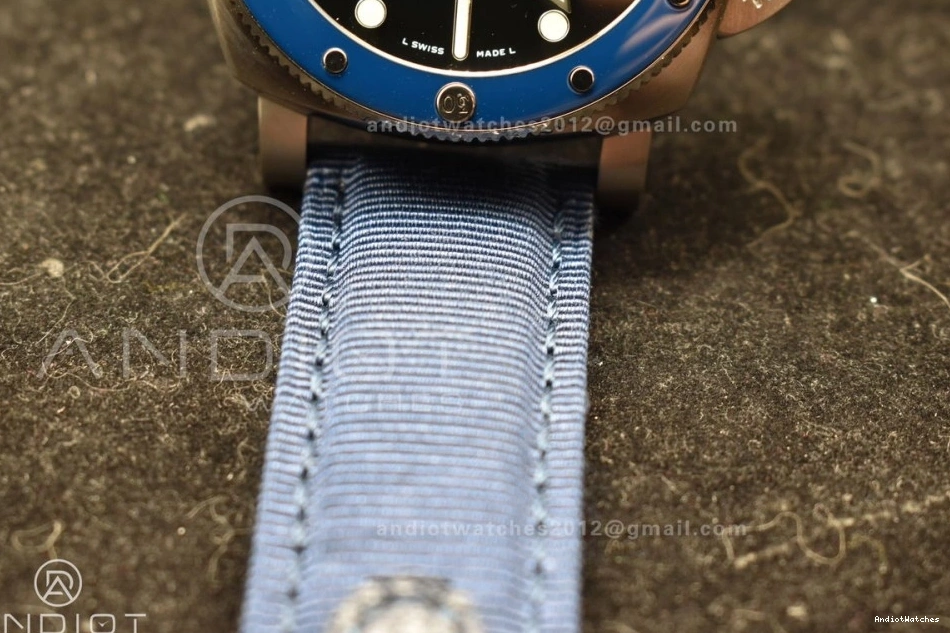 Nylon Dial Edition VSF 994 1:1 Blue Blue Best PAM1289 Strap P on Supportive 0317